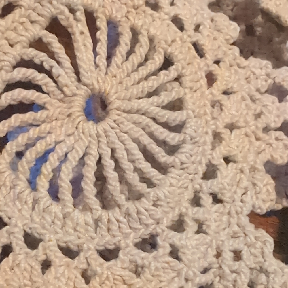 Handmade Crochet Doily - Picture 4 of 4